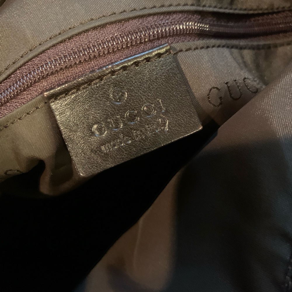 Authentic Gucci Bamboo 2way nylon shoulder bag - Picture 12 of 14